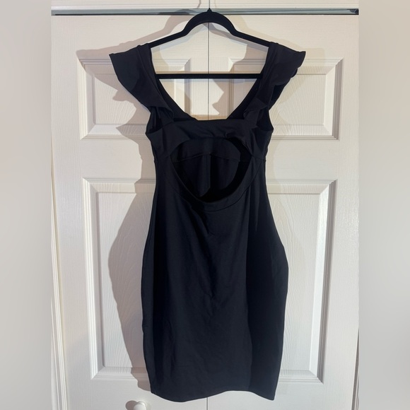 Susana Monaco V-Neck Ruffle-Strap Knee-Length Dress NWT Size M - Picture 6 of 6